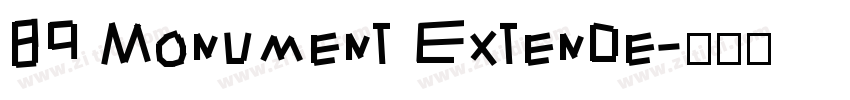 89 Monument Extende字体转换